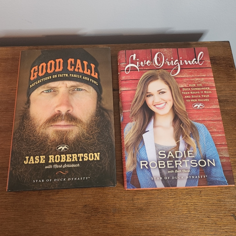 Good Call & Live Original Hardcover Books - Jase & Sadie Robertson Both First